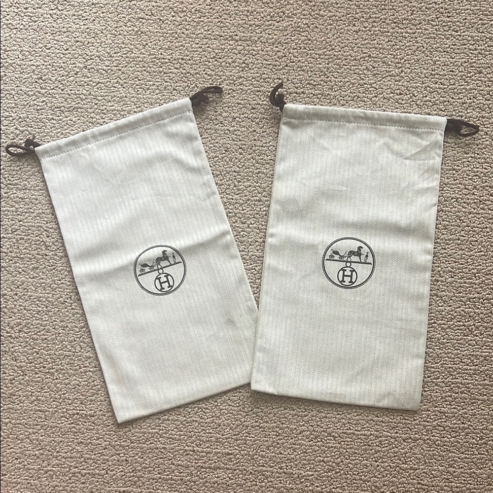 Hemes large shoe dust bag (set) 8.5in x 15.5in